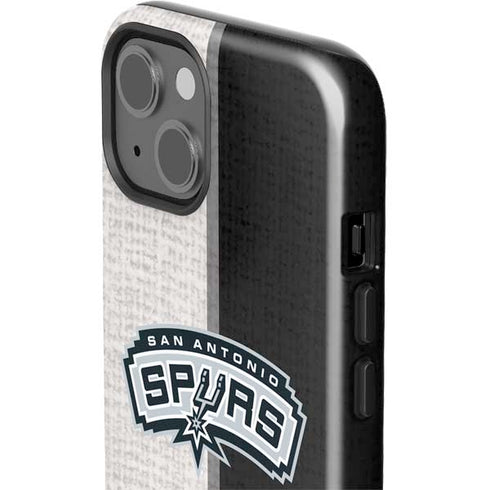NBA San Antonio Spurs Canvas iPhone 15 Impact Case