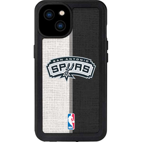 NBA San Antonio Spurs Canvas iPhone 15 Plus Waterproof Case