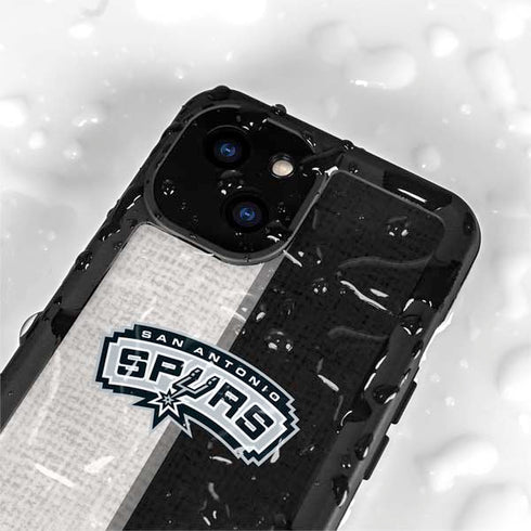 NBA San Antonio Spurs Canvas iPhone 15 Plus Waterproof Case