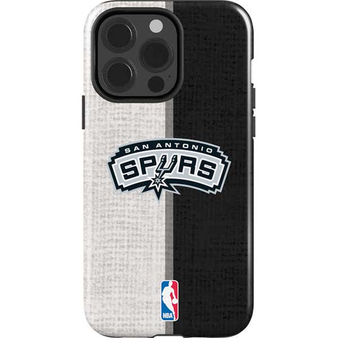 NBA San Antonio Spurs Canvas iPhone 15 Pro Impact Case