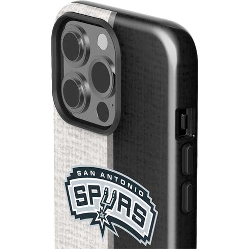 NBA San Antonio Spurs Canvas iPhone 15 Pro Impact Case