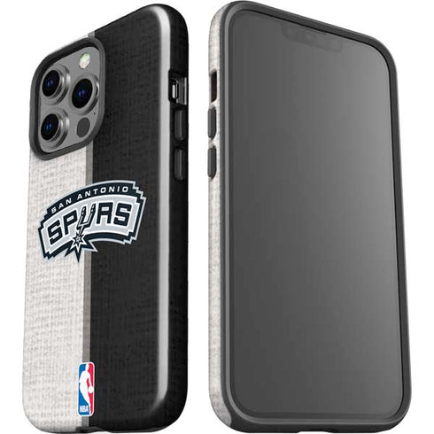 NBA San Antonio Spurs Canvas iPhone 15 Pro Impact Case