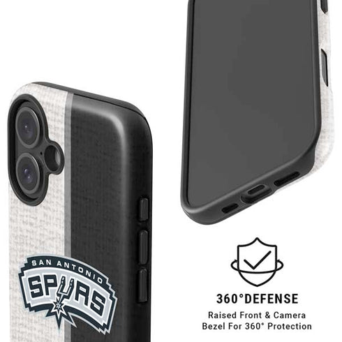 NBA San Antonio Spurs Canvas iPhone 16 Magsafe Impact Case