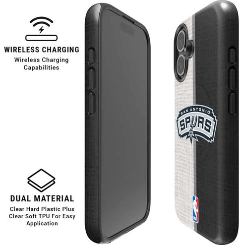 NBA San Antonio Spurs Canvas iPhone 16 Magsafe Impact Case
