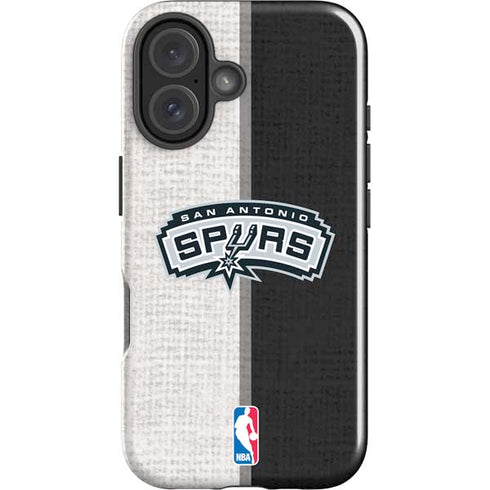 NBA San Antonio Spurs Canvas iPhone 16 Plus Impact Case