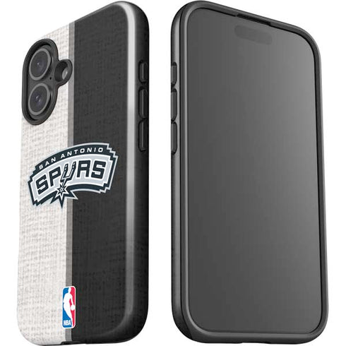 NBA San Antonio Spurs Canvas iPhone 16 Plus Impact Case