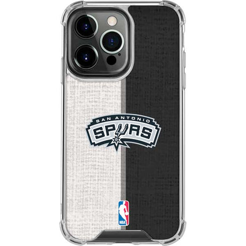 NBA San Antonio Spurs Canvas iPhone 16 Pro Clear Case