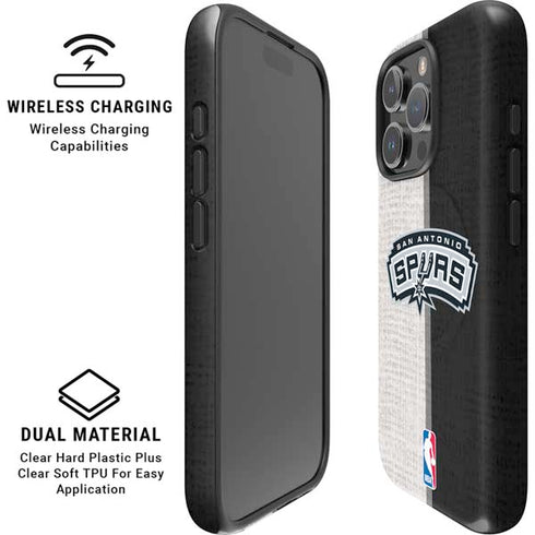 NBA San Antonio Spurs Canvas iPhone 16 Pro Magsafe Impact Case