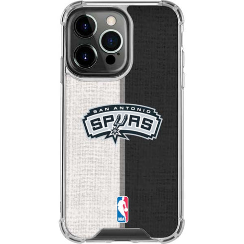 NBA San Antonio Spurs Canvas iPhone 16 Pro Max Clear Case