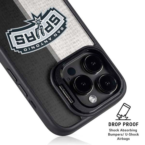 NBA San Antonio Spurs Canvas iPhone 16 Pro Max Kickstand Case