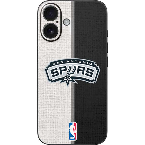 NBA San Antonio Spurs Canvas iPhone 16 Skin