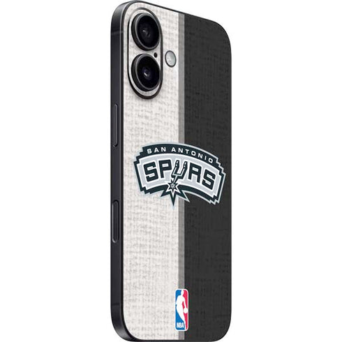 NBA San Antonio Spurs Canvas iPhone 16 Skin