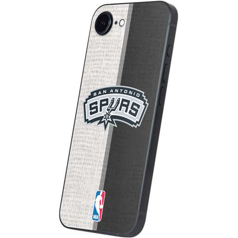 NBA San Antonio Spurs Canvas iPhone 16e Skin