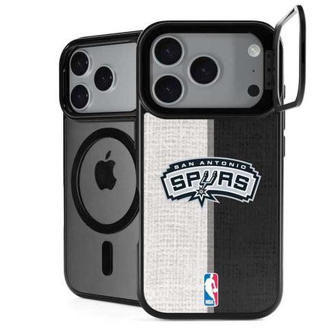 NBA San Antonio Spurs Canvas iPhone 18 Pro Kickstand Case