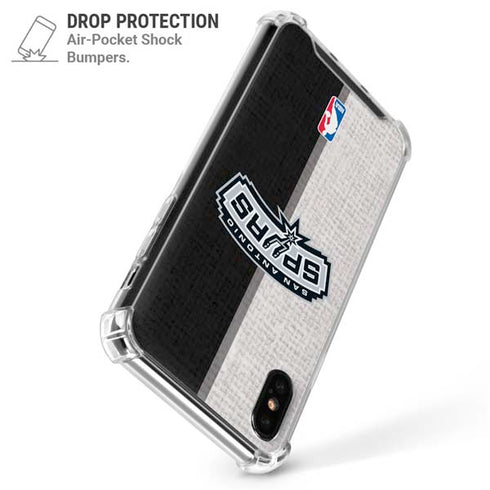 NBA San Antonio Spurs Canvas iPhone X/XS Clear Case
