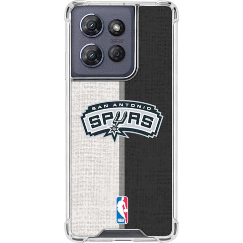 NBA San Antonio Spurs Canvas Moto G Stylus 5G (2025) Clear Case