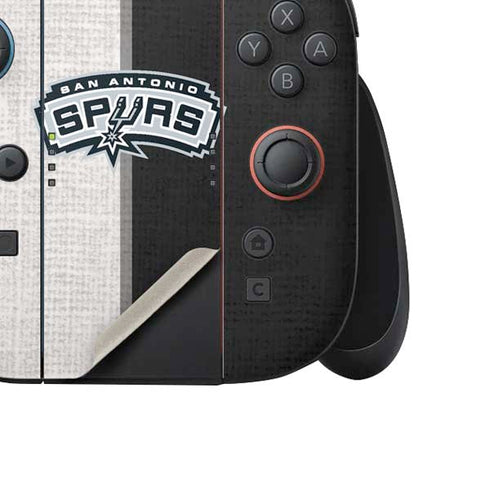 NBA San Antonio Spurs Canvas Nintendo Switch 2 (2025) Joy-Con Controller Skin