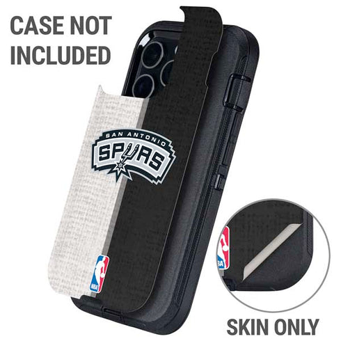NBA San Antonio Spurs Canvas Otterbox Defender iPhone Skin