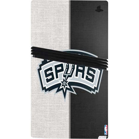 NBA San Antonio Spurs Canvas PS5 Pro Bundle Skin