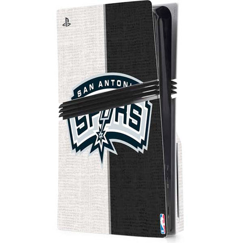 NBA San Antonio Spurs Canvas PS5 Pro Disk Console Skin