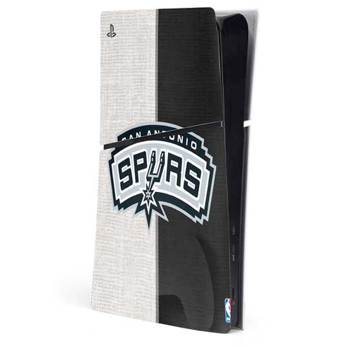 NBA San Antonio Spurs Canvas PS5 Slim Digital Edition Console Skin