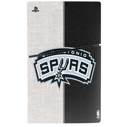NBA San Antonio Spurs Canvas PS5 Slim Digital Edition Console Skin