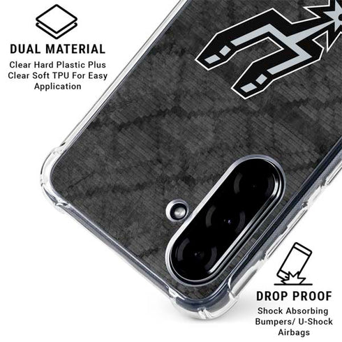 NBA San Antonio Spurs Dark Rust Galaxy A36 5G Clear Case