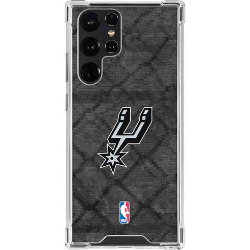 NBA San Antonio Spurs Dark Rust Galaxy S23 Ultra Clear Case