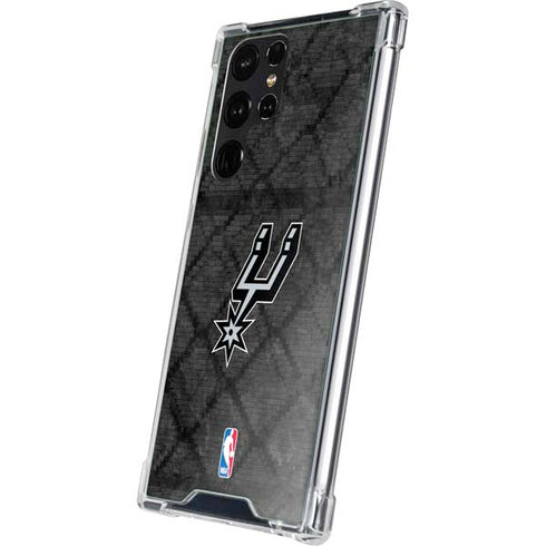 NBA San Antonio Spurs Dark Rust Galaxy S23 Ultra Clear Case