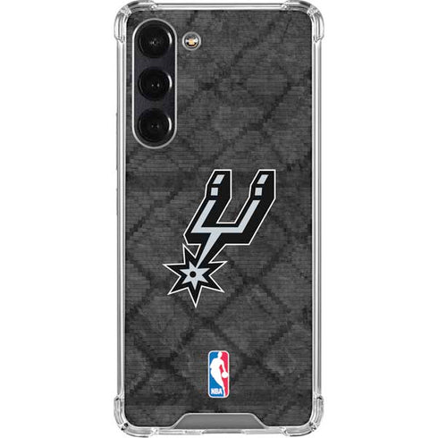 NBA San Antonio Spurs Dark Rust Galaxy S24 FE Clear Case