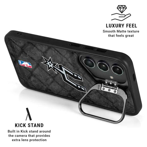 NBA San Antonio Spurs Dark Rust Galaxy S25 Kickstand Case