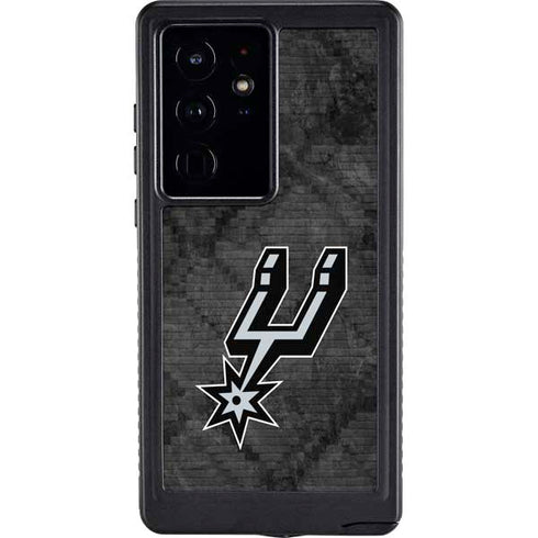 NBA San Antonio Spurs Dark Rust Galaxy S24 Ultra Waterproof Case