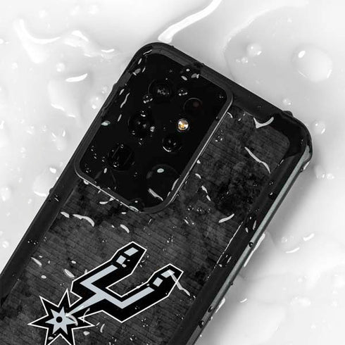 NBA San Antonio Spurs Dark Rust Galaxy S24 Ultra Waterproof Case