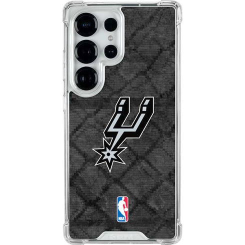 NBA San Antonio Spurs Dark Rust Galaxy S25 Ultra Clear Case