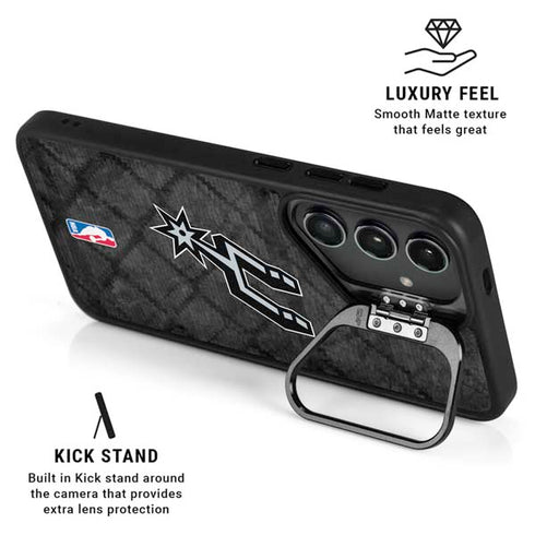 NBA San Antonio Spurs Dark Rust Galaxy S26 Plus Kickstand Case