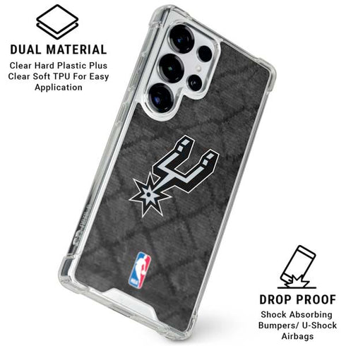 NBA San Antonio Spurs Dark Rust Galaxy S26 Ultra Clear Case