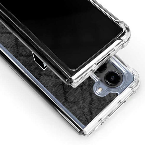 NBA San Antonio Spurs Dark Rust Galaxy Z Fold5 5G Clear Case