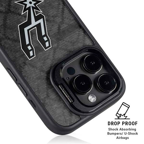 NBA San Antonio Spurs Dark Rust iPhone 15 Pro Kickstand Case