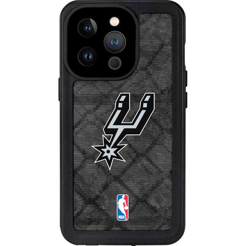 NBA San Antonio Spurs Dark Rust iPhone 15 Pro Waterproof Case