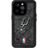 NBA San Antonio Spurs Dark Rust iPhone 15 Pro Waterproof Case