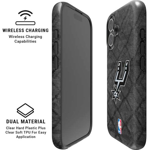 NBA San Antonio Spurs Dark Rust iPhone 16 Magsafe Impact Case