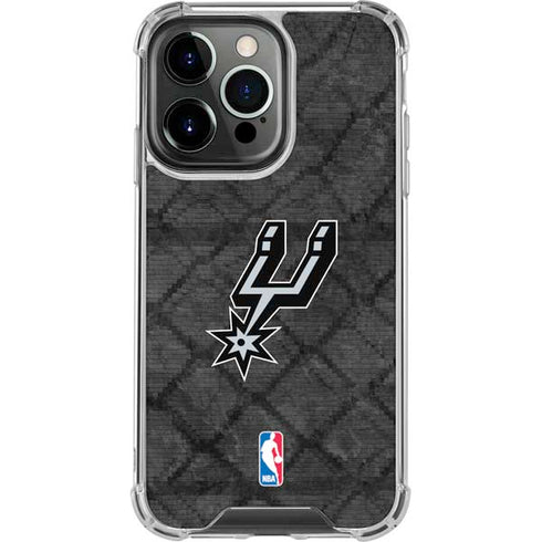 NBA San Antonio Spurs Dark Rust iPhone 16 Pro Max Clear Case