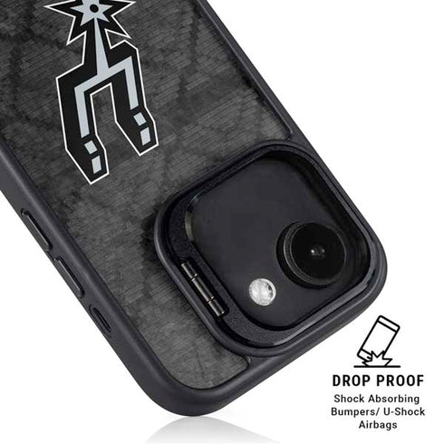 NBA San Antonio Spurs Dark Rust iPhone 16e Kickstand Case