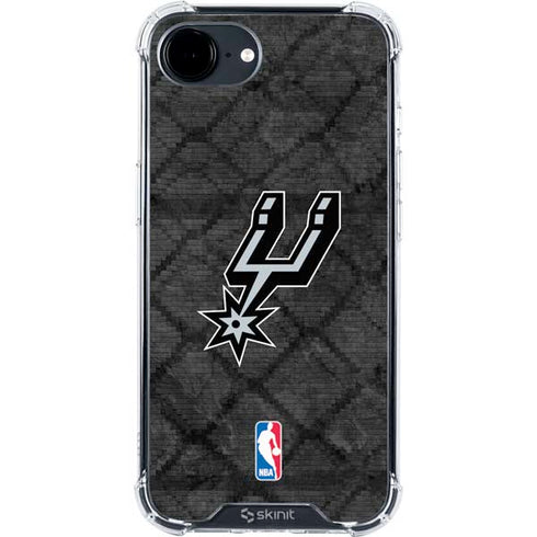 NBA San Antonio Spurs Dark Rust iPhone 16e Clear Case