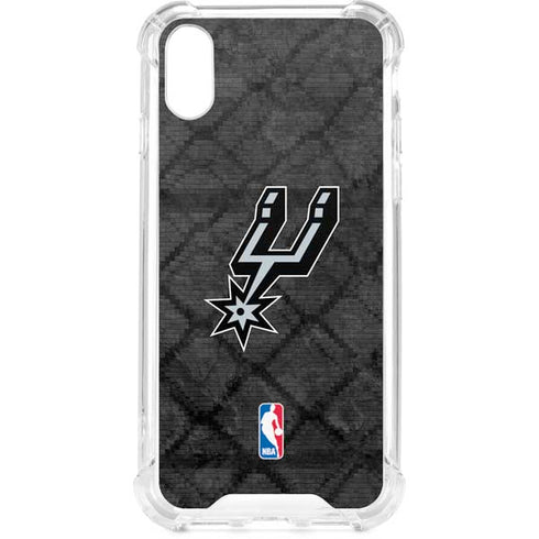 NBA San Antonio Spurs Dark Rust iPhone XS Clear Case