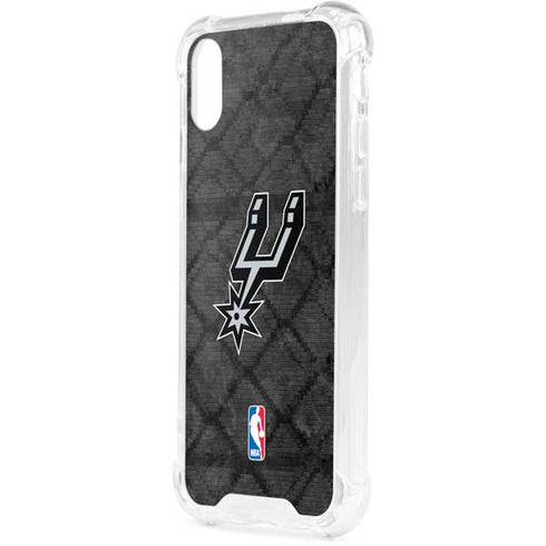 NBA San Antonio Spurs Dark Rust iPhone XS Clear Case