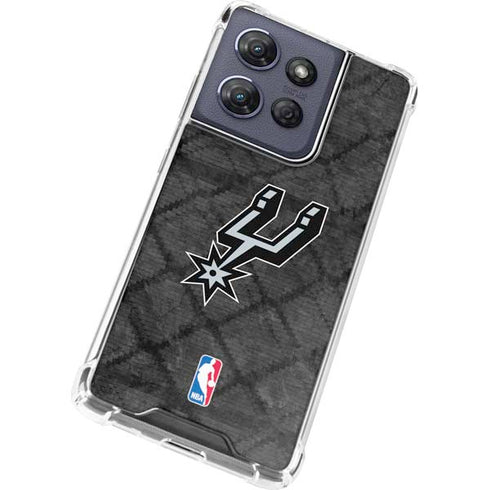 NBA San Antonio Spurs Dark Rust Moto G 5G (2025) Clear Case