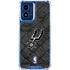 NBA San Antonio Spurs Dark Rust Moto G 5G (2024) Clear Case