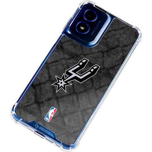 NBA San Antonio Spurs Dark Rust Moto G 5G (2024) Clear Case