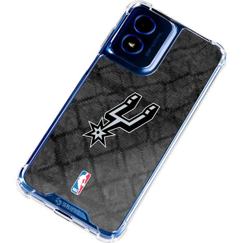 NBA San Antonio Spurs Dark Rust Moto G Play 4G (2024) Clear Case